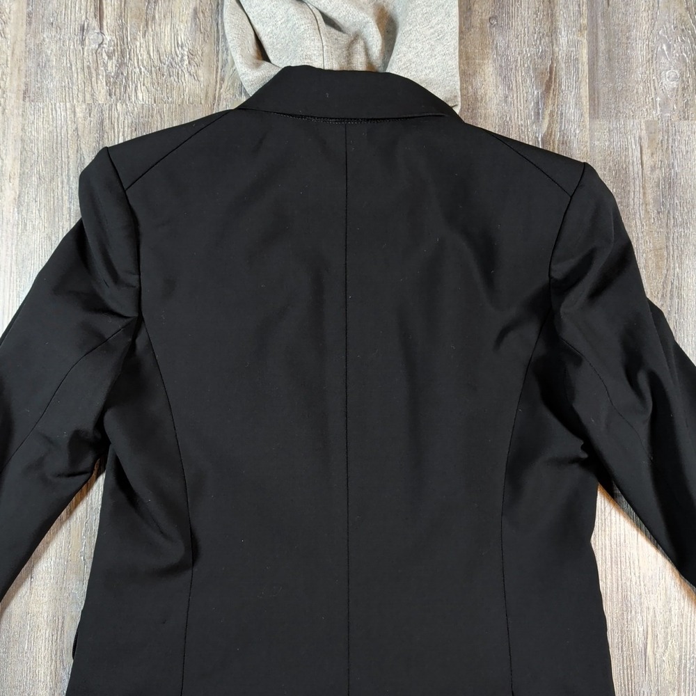 Veronica Beard Dickey Blazer Jacket Size 8 W/Heather Gray Drawstring Dickey - Picture 14 of 15